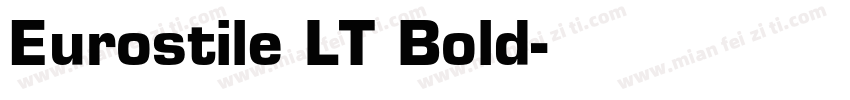 Eurostile LT Bold字体转换
